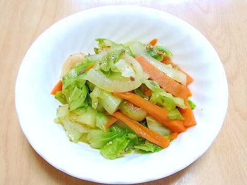 ジンギスカン味の野菜炒め